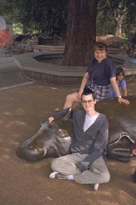 Pogo and Xine console a (bronze) water buffalo