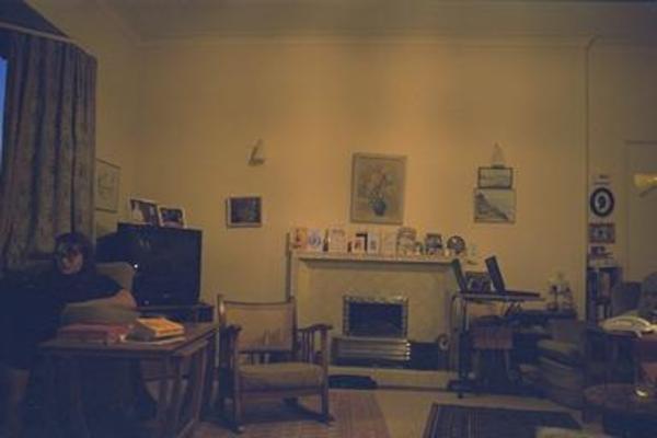 The living room in Cornwall