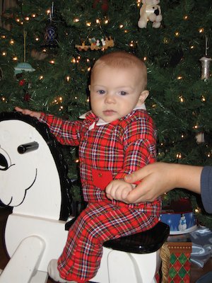 Cole on horse at 6 months (12-16-2005 19:41)