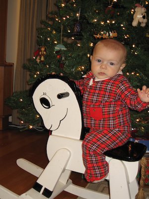 Cole on horse at 6 months (12-16-2005 19:41)