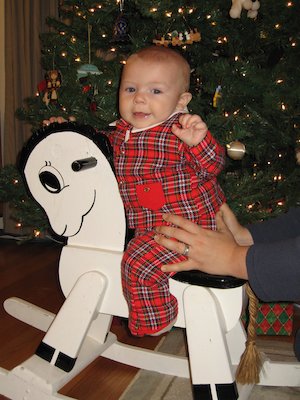 Cole on horse at 6 months (12-16-2005 19:41)