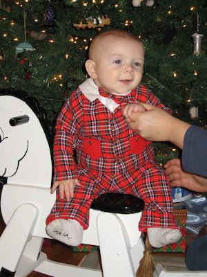 Cole on horse at 6 months (12-16-2005 19:42)