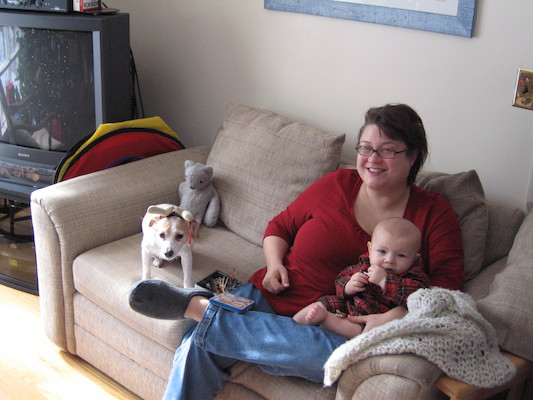 Antler Emily, Xine and Cole (12-25-2005 13:00)