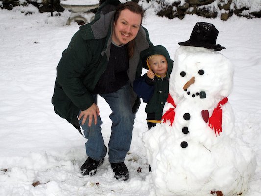 Ben, Tim, Snowman (01-03-2006 09:13)