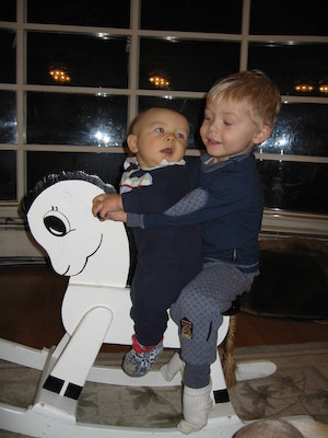 Tim and Cole on horse (01-17-2006 19:06)