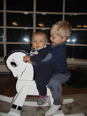 Tim and Cole on horse (01-17-2006 19:07)