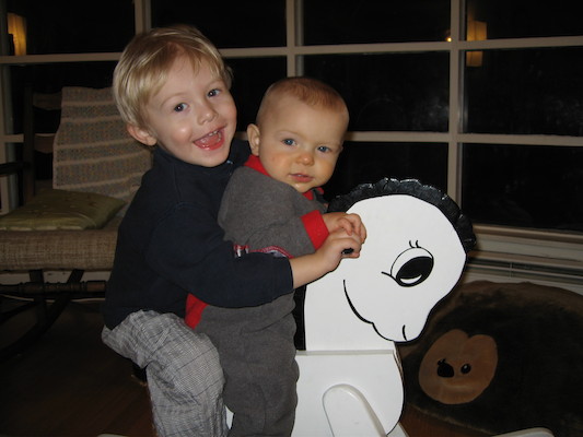 Tim and Cole on Horse (02-16-2006 19:48)