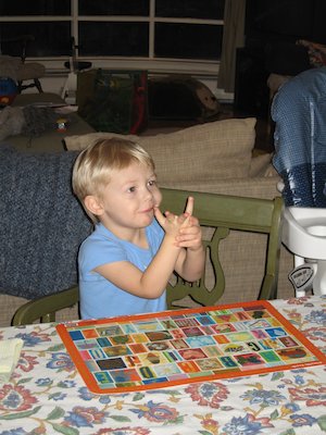 Tim eating birthday cake (03-01-2006 19:27)