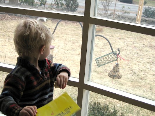 Tim watching the Squirrel (03-25-2006 09:43)