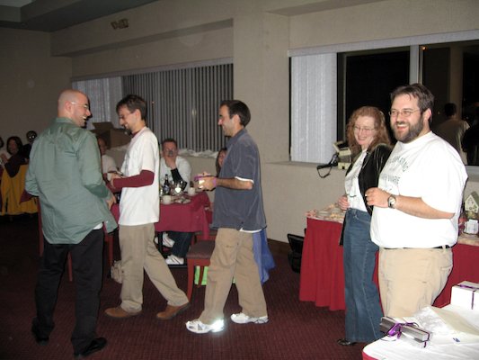 Groomsmen retreating from Mark and Marie (04-28-2006 21:57)