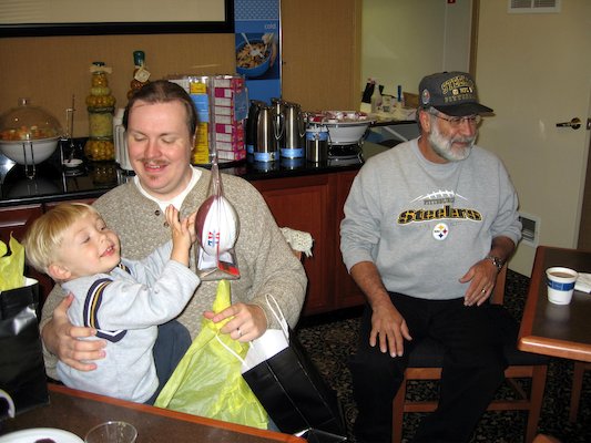 Tim, Ben and Gino (w. football) (04-29-2006 10:03)