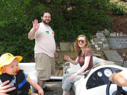 Cole, Juj and Marie on the boat (05-29-2006 20:38)