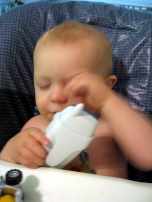 Cole and the phone (06-16-2006)