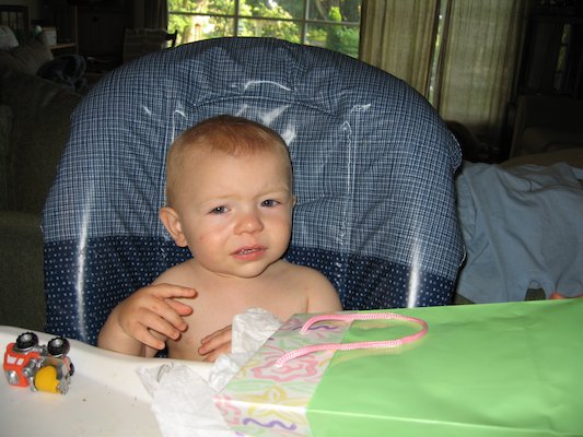 Cole and the present (06-16-2006)