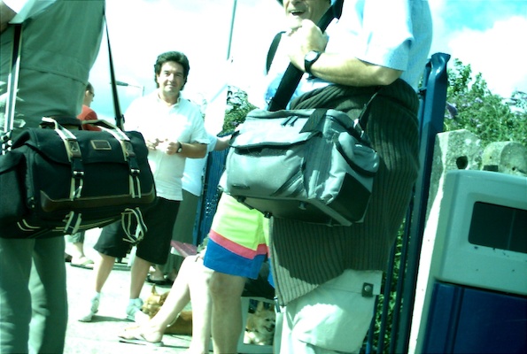 Passengers waiting for the St. Ives train