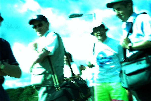 Passengers waiting for the St. Ives train