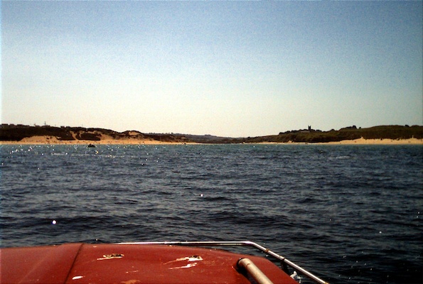 Going towards the river