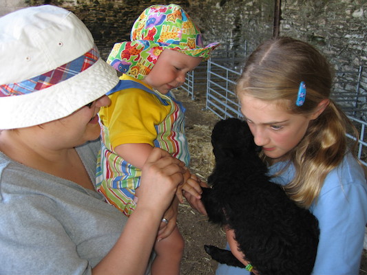 Xine, Tim, the lamb and Lydia (07-18-2006 12:56:18 BST)