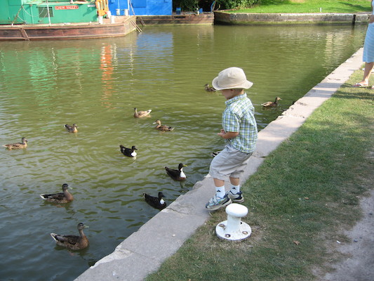 Tim feeding the ducks (07-20-2006 18:44:08 BST)