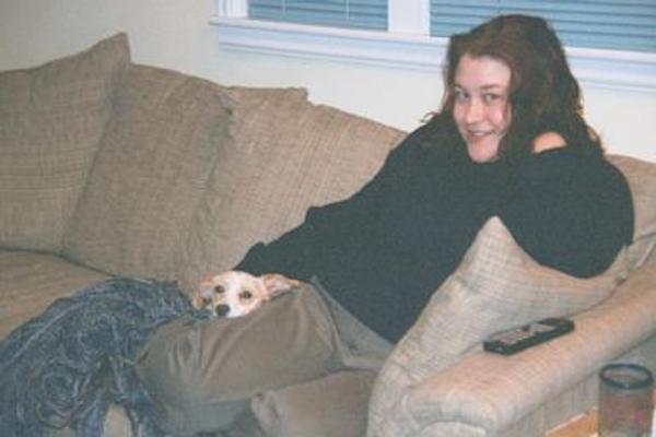 Emily sleeping on Xine 