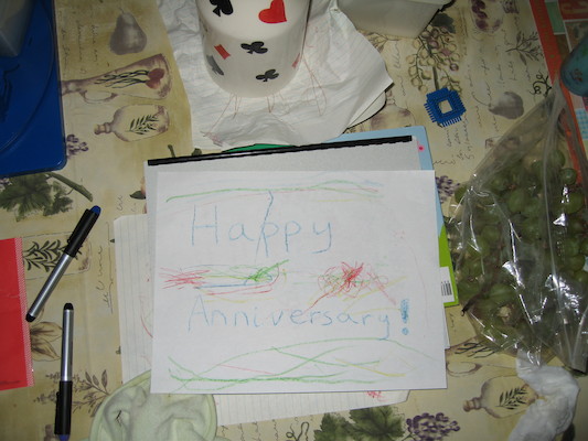 "Happy Anniversary" from Tim and Cole (08-09-2006 08:12)