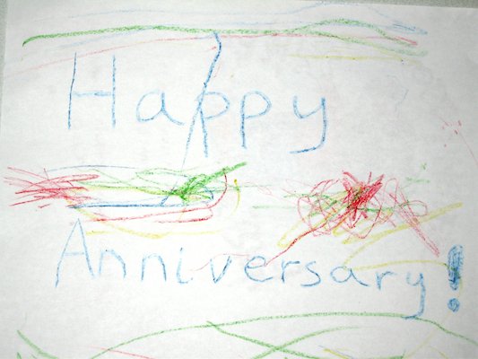 "Happy Anniversary" from Tim and Cole (08-09-2006 08:12)