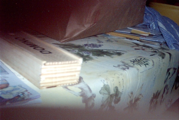 Dominoes on the table