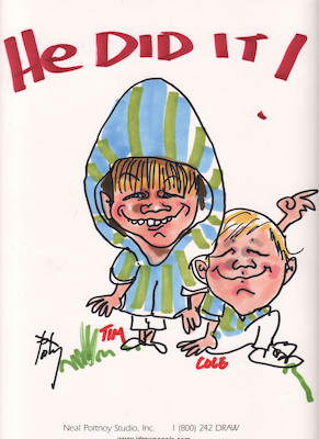 Tim and Cole Charicature (10-07-2006)