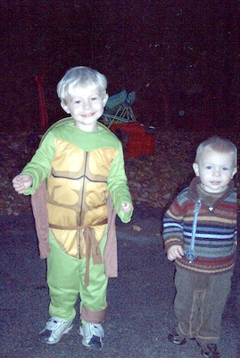 Tim Ninja Turtle and Cole