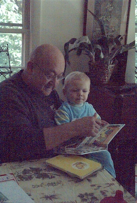 Cole and Poppy reading