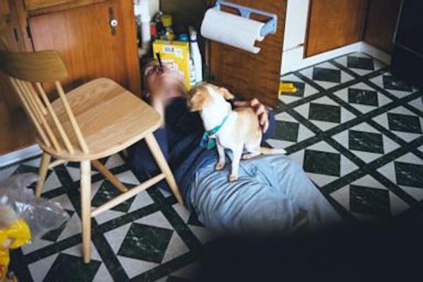 Emily helping the boy plumb