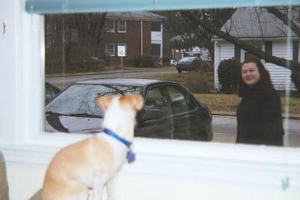 Emily making sure that Xine makes it to her car