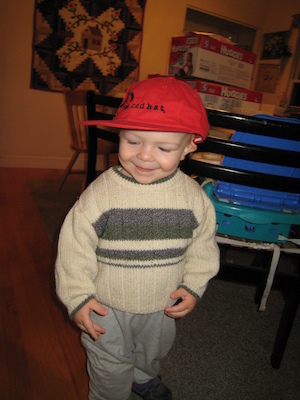 Cole wearing the red hat (12-05-2006 17:51)