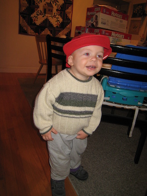 Cole wearing the red hat (12-05-2006 17:51)
