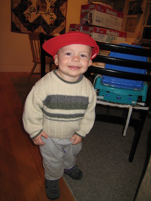 Cole wearing the red hat (12-05-2006 17:51)