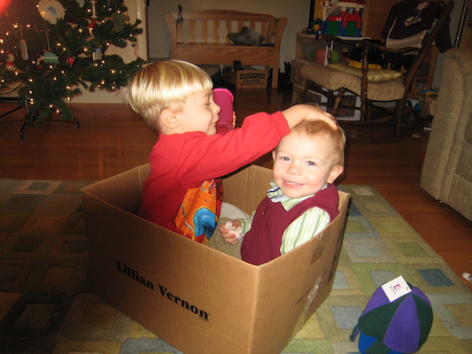 Tim and Cole in the best present (12-24-2006 18:28)