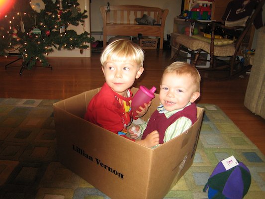 Tim and Cole in the best present (12-24-2006 18:28)