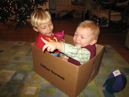 Tim and Cole in the best present (12-24-2006 18:28)