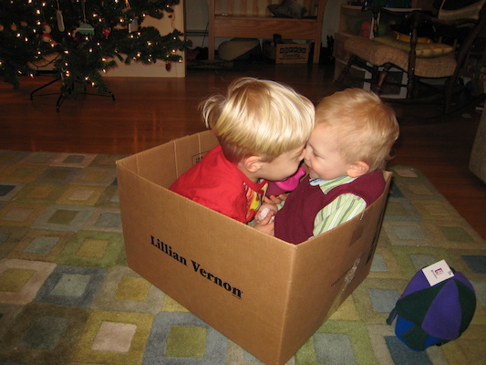 Tim and Cole in the best present (12-24-2006 18:29)