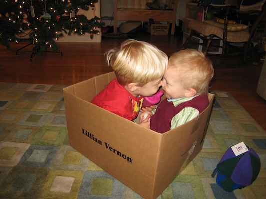 Tim and Cole in the best present (12-24-2006 18:29)