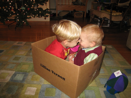 Tim and Cole in the best present (12-24-2006 18:29)