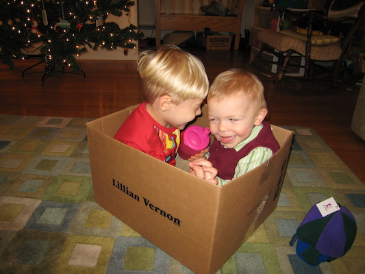 Tim and Cole in the best present (12-24-2006 18:29)