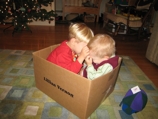 Tim and Cole in the best present (12-24-2006 18:29)