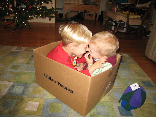 Tim and Cole in the best present (12-24-2006 18:29)