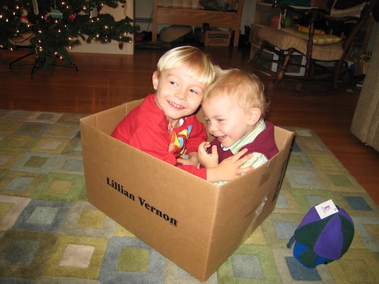 Tim and Cole in the best present (12-24-2006 18:29)