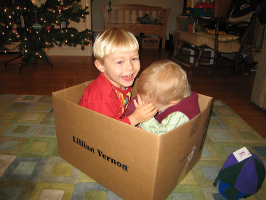 Tim and Cole in the best present (12-24-2006 18:29)