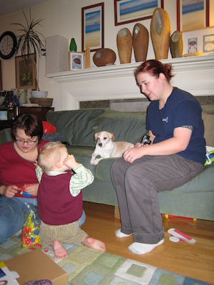 Xine, Cole, Emily and Beth (12-25-2006 15:02)