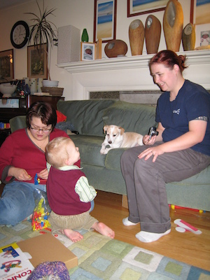 Xine, Cole, Emily and Beth (12-25-2006 15:02)