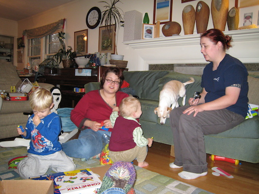 Tim, Xine, Cole, Emily and Beth (12-25-2006 15:02)