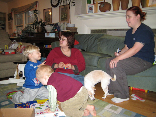 Tim, Xine, Cole, Emily and Beth (12-25-2006 15:02)